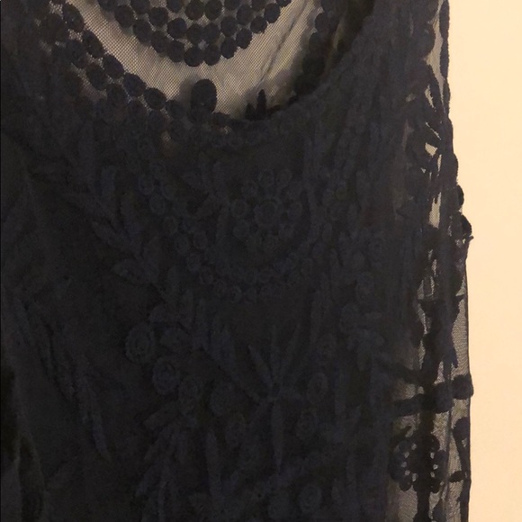 Express Navy Lace dress XL - Picture 2 of 3